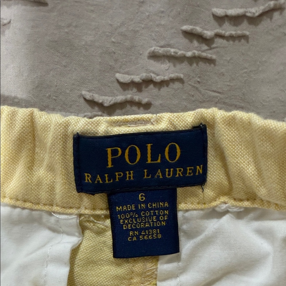 Polo Ralph Lauren Straight Fit Chino Short - Size 6 - Picture 3 of 3